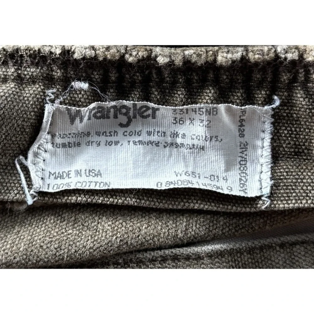 Vintage 80's Wrangler Rugged Gear Brush Field Pants 33145NB USA Made 34X31